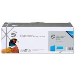 Cheap Stationery Supply of 5 Star Office Remanufactured Laser Toner Cartridge Page Life 1000pp Cyan HP No. 126A CE311A Alternative 934588 Office Statationery