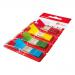 5 Star Office Index Flags 4 Bright Colours 12x45mm 35 Flags per Colour Assorted [Pack 5]
