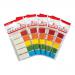5 Star Office Index Flags 5 Bright Colours 12x45mm 20 Flags per Colour Assorted [Pack 5]