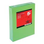5 Star Office Coloured Copier Paper Multifunctional Ream-Wrapped 80gsm A4 Deep Green [500 Sheets] 936321