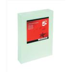 5 Star Office Coloured Card Multifunctional 160gsm A4 Light Green [250 Sheets] 936380