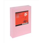 5 Star Office Coloured Card Multifunctional 160gsm A4 Light Pink [250 Sheets] 936384