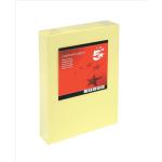 5 Star Office Coloured Card Multifunctional 160gsm A4 Light Yellow [250 Sheets] 936392