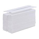 5 Star Facilities Hand Towel C-Fold One-Ply Recycled Size 230x310mm 100 Towels Per Sleeve White [Pack 24] 936512