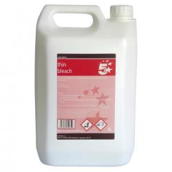 Cheap Stationery Supply of 5 Star Facilities Thin Bleach General Purpose Cleaner 5 Litre 936538 Office Statationery