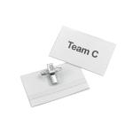 5 Star Office Name Badge with Combi-Clip 45x75mm [Pack 50] 936682