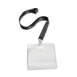 5 Star Office PVC Name Badge with Textile Lanyard 110x90mm [Pack 10] 936720