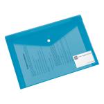 5 Star Office Envelope Stud Wallet with Card Holder Polypropylene A4 Assorted [Pack 5] 936889