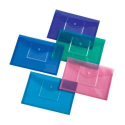 Cheap Stationery Supply of 5 Star Office Envelope Stud Wallet Front Pocket for CD A4 Assorted Pack of 5 Office Statationery