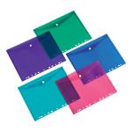 5 Star Office Ring Binder Punched Pocket A4 Assorted [Pack 5] 936909