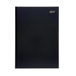 Cheap Stationery Supply of 5 Star Office 2017 Diary Day to a Page A4 (Black) 937355 Office Statationery