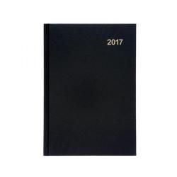 Cheap Stationery Supply of 5 Star Office 2017 Diary 2 Days to a Page A5 (Black) 937394 Office Statationery