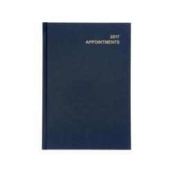 Cheap Stationery Supply of 5 Star Office 2017 Appointment Diary Day to Page A5 (Blue) 937410 Office Statationery