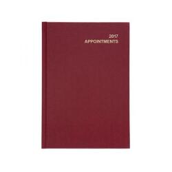 Cheap Stationery Supply of 5 Star Office 2017 Appointment Diary Day to Page A5 (Red) 937416 Office Statationery