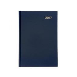 Cheap Stationery Supply of 5 Star Office 2017 Diary Week to View A5 Blue 937440 Office Statationery