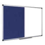 5 Star Office Combination Notice Board Felt and Drywipe W900xH600mm 937629