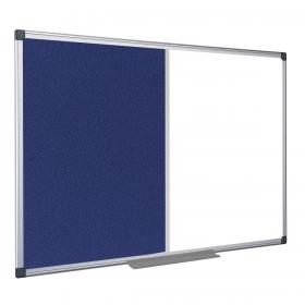 5 Star Office Combination Notice Board Felt and Drywipe W900xH600mm 937629
