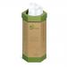 5 Star Eco Recycling Bin for Paper 120 Litres Base of 355mm Height of 679mm Green/Brown [Pack 3]