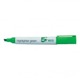 5 Star Eco Highlighter Chisel Tip 1-5mm Line Green Pack of 10 938055