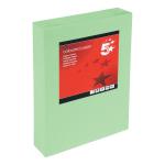 5 Star Office Coloured Copier Paper Multifunctional Ream-Wrapped 80gm A4 Bright Green [500 Sheets] 938071