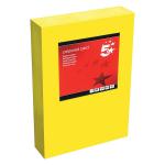 5 Star Office Coloured Card Tinted 160gsm A4 Deep Yellow [Pack 250]  938091