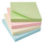 5 Star Eco Repositionable Notes 76x76mm Re-Move Pastel [Pack 12] 938187