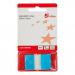 5 Star Office Standard Index Flags 25x45mm Blue [Pack 5]
