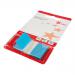 5 Star Office Standard Index Flags 25x45mm Blue [Pack 5]