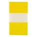 5 Star Office Standard Index Flags 50 Sheets per Pad 25x45mm Yellow [Pack 5]