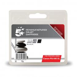 Cheap Stationery Supply of 5 Star Office Remanufactured Inkjet Cartridge Page Life 400pp 15ml Canon PG-545XL Alternative Black Office Statationery