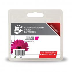 Cheap Stationery Supply of 5 Star Office Remanufactured Inkjet Cartridge HY 660pp 11ml Canon CLI-551XL Alternative Magenta  938431 Office Statationery