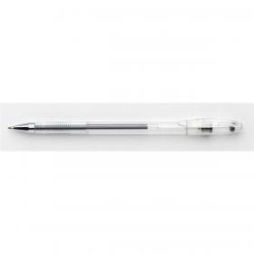 5 Star Office Roller Gel Grip Pen 1.0mm Tip 0.5mm Line Black Pack of 10 938667
