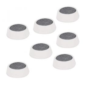 5 Star Office Round Plastic Covered Magnets 20mm White [Pack 10] 938685