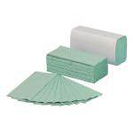 5 Star Facilities Hand Towels 1 Ply Z-fold 250 Towels per Sleeve Green [Pack 12 Sleeves] 938721