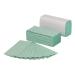 5 Star Facilities Hand Towels 1 Ply Z-fold 250 Towels per Sleeve Green [Pack 12 Sleeves]