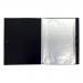 5 Star Office Display Book Hardback Cover Polypropylene 24 Pockets A4 Black