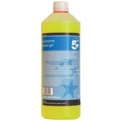 Cheap Stationery Supply of 5 Star Facilities All Purpose Lemon Cleaning Gel 1 Litre Office Statationery
