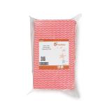 5 Star Facilities Wave Line Mid-weight Cleaning Cloth 40gsm W500xL300mm Red [Pack 50] 939298