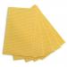 5 Star Facilities Wave Line Mid-weight Cleaning Cloth 40gsm W500xL300mm Yellow [Pack 50]