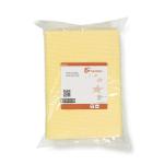 5 Star Facilities Cleaning Cloths Anti-microbial Heavy-duty 76gsm W500xL300mm Yellow [Pack 25] 939339