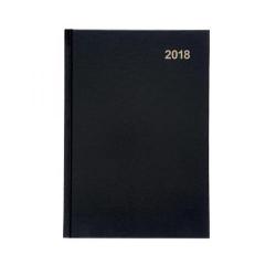 Cheap Stationery Supply of 5 Star Office 2018 Diary Day to Page A5 (Black) 939486 Office Statationery