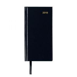 Cheap Stationery Supply of 5 Star Office 2018 Slim Diary Week to View Landscape (Black) 939549 Office Statationery
