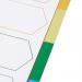 5 Star Elite Divider 5-Part Polypropylene Punched Reinforced Coloured-Tabs 120 Micron A4 White