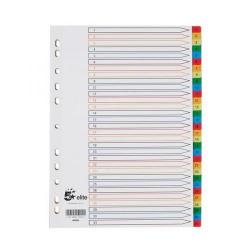 Cheap Stationery Supply of 5 Star Elite (A4) File Index Multicoloured Tabs Polypropylene 1-31 (White) 940209 Office Statationery