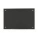 5 Star Office Glass Board Magnetic with Wall Fixings W1000xH650mm Black