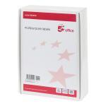 5 Star Office Multipurpose Labels Laser Copier Inkjet 16 per Sheet 99x34mm White [8000 Labels] 940453