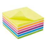 5 Star Office Re-Move Sticky Notes Rainbow Cube 76x76mm 6 Bright Colours 400 Sheets 940554