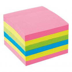 Cheap Stationery Supply of 5 Star Office Extra Sticky Re-Move Notes Pad of 90 Sheets 76x76mm 4 Assorted Neon Colours Pack of 6 940570 Office Statationery