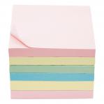 5 Star Office Extra Sticky Re-Move Notes Pad of 90 Sheets 76x76mm 4 Assorted Pastel Colours [Pack 6] 940584