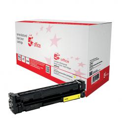 Cheap Stationery Supply of 5 Star Office Remanufactured Laser Toner Cartridge Page Life 1400pp Yellow HP 201A CF402A Alternative 940635 Office Statationery
